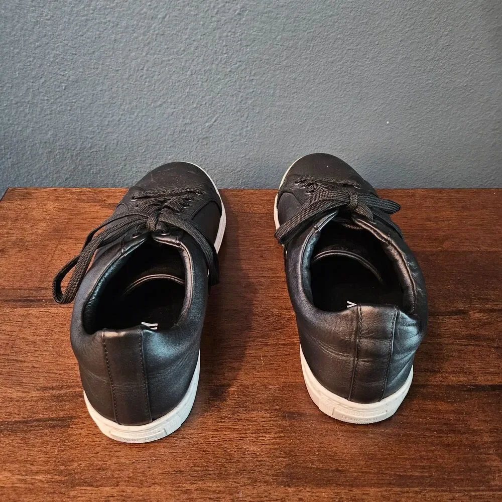 Thursday Shoes Mens Premier Black Leather Low Top Comfort Sneaker Size 9.5